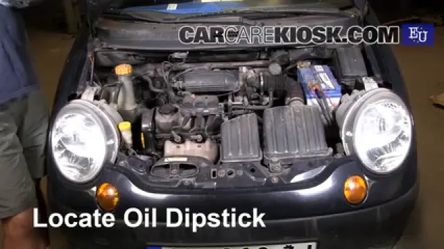 2001 Daewoo Matiz SE 0.8L 3 Cyl. Huile Vérifier le niveau de l'huile